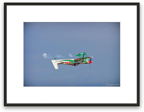 Michael Goulian in his CAP 232 unlimited aerobatic airplane Framed Fine Art Print