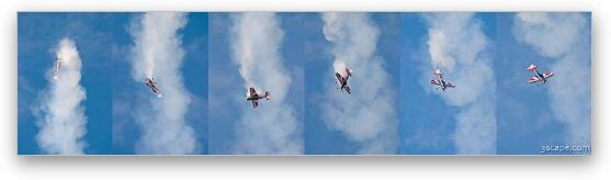 Sequence of aerobatic maneuver Fine Art Metal Print