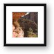 Watch for deadly drop offs on the trails! Framed Print