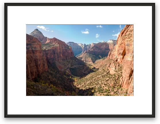 Zion Canyon Framed Fine Art Print