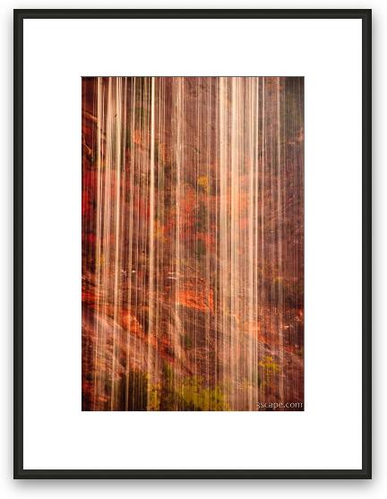 Colors through the Weeping Rock Framed Fine Art Print