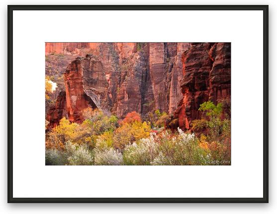 The Pulpit near Temple of Sinawava Framed Fine Art Print