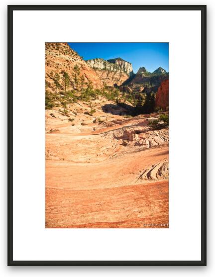 The view from above. Framed Fine Art Print