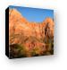 Glowing red rocks of Zion Canvas Print