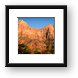 Glowing red rocks of Zion Framed Print