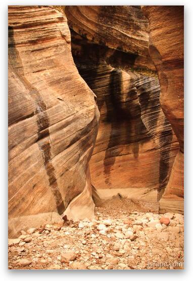 Small slot canyon at Clear Creek Fine Art Print