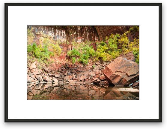 Upper Emerald Pools Framed Fine Art Print