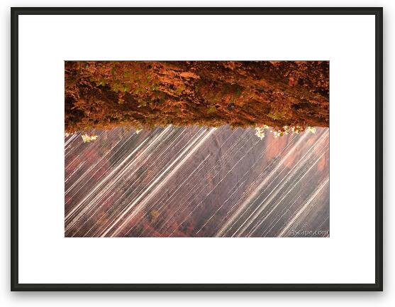 Weeping Wall abstract Framed Fine Art Print