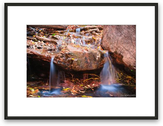 Waterfall (Emerald Pools Trail) Framed Fine Art Print