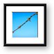 Barbed wire fence Framed Print
