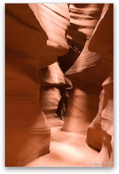 Inside the Antelope slot canyon Fine Art Metal Print