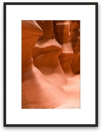 Inside the Antelope slot canyon Framed Fine Art Print
