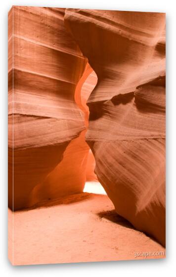 Inside the Antelope slot canyon Fine Art Canvas Print