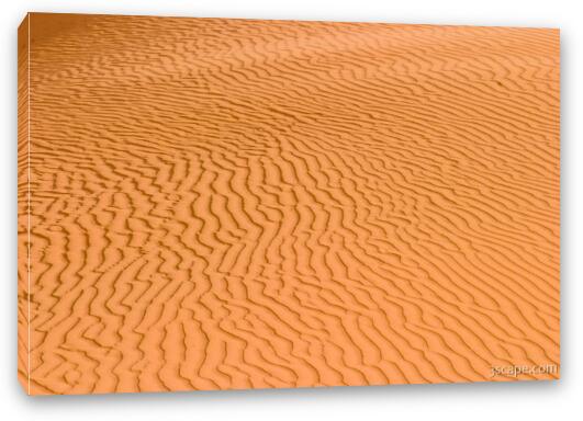 Sand ripples on the dunes Fine Art Canvas Print
