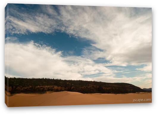 Skies over the sands Fine Art Canvas Print