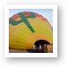 Hot air balloon being filled up Art Print