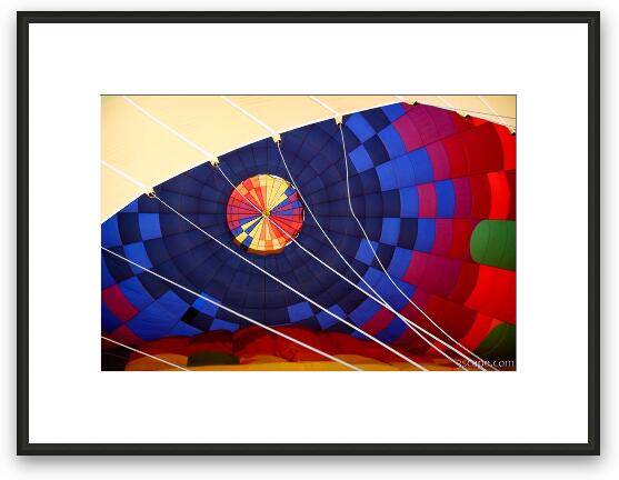 Inside of a hot air balloon Framed Fine Art Print