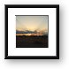 Sunrise poking through the clouds Framed Print