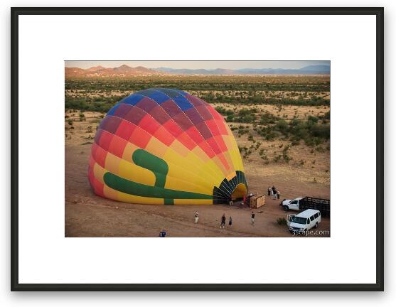 Another balloon getting filled Framed Fine Art Print