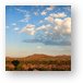 Shadow of the balloon over the desert Metal Print