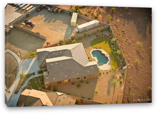 New homes being built in a Phoenix suburb Fine Art Canvas Print