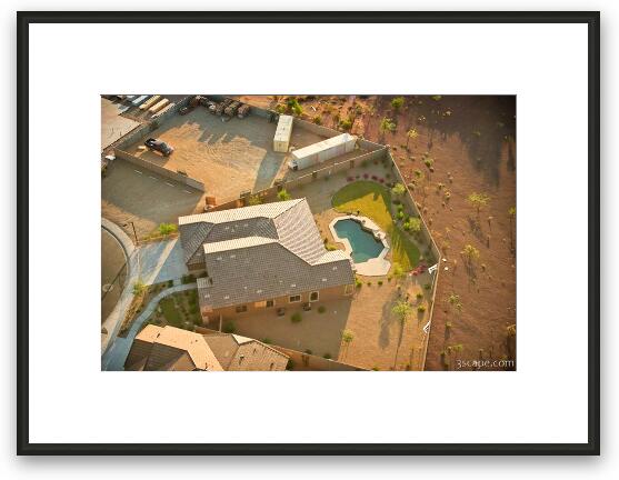 New homes being built in a Phoenix suburb Framed Fine Art Print