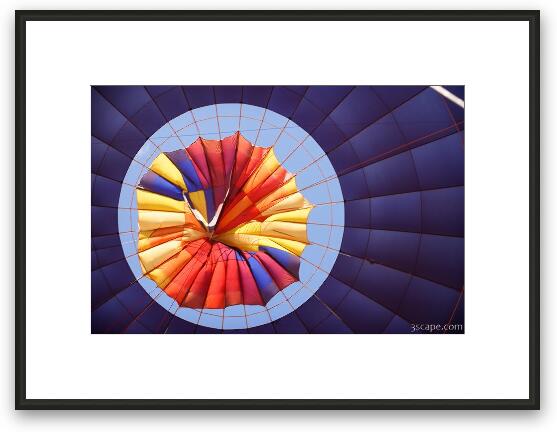 Letting the hot air out of the balloon Framed Fine Art Print