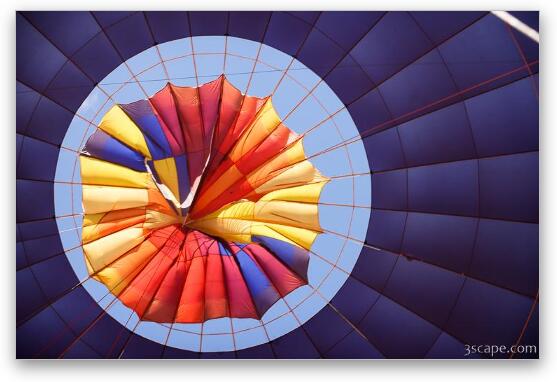 Letting the hot air out of the balloon Fine Art Metal Print