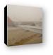 Thick fog at the airport delayed our flight two hours Canvas Print