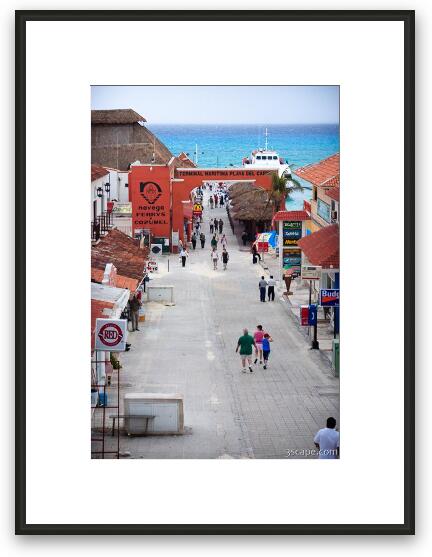 Playa Del Carmen ferry to Cozumel Framed Fine Art Print