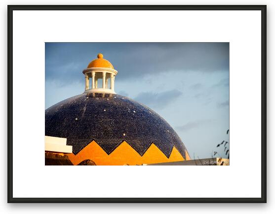 Dome over the main lobby - Iberostar Paraiso Del Mar Framed Fine Art Print