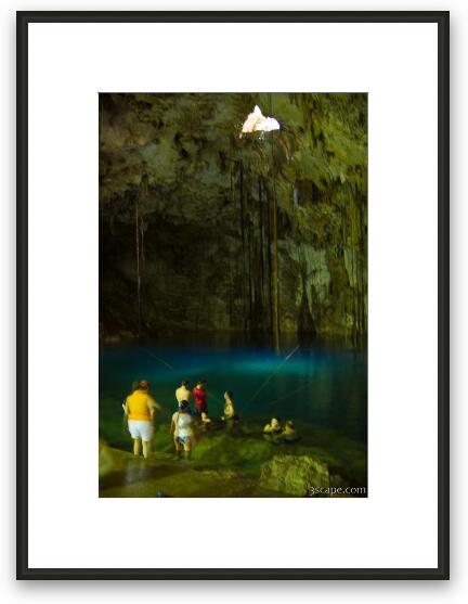 Cenote Dzitnup (Xkeken) near Vallodolid Framed Fine Art Print
