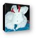 Bunny made from hand towels Canvas Print