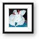 Bunny made from hand towels Framed Print