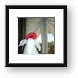 Elephant made from hand towels Framed Print