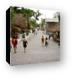 Fifth Avenue (Quinta Avenida), the main drag in Playa Del Carmen Canvas Print