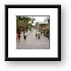 Fifth Avenue (Quinta Avenida), the main drag in Playa Del Carmen Framed Print