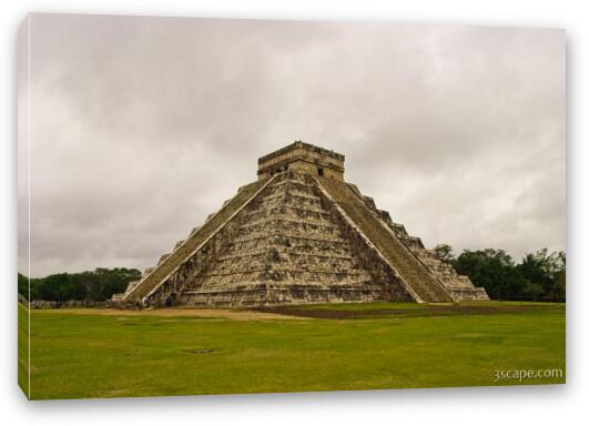 El Castillo (The Castle) - Mayan Pyramid Fine Art Canvas Print