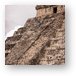 Worker climbing up the ruined side of El Castillo Metal Print