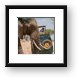 Why did the elephant cross the road? Framed Print