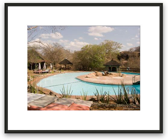 Pool at the Sopa Lodge Framed Fine Art Print