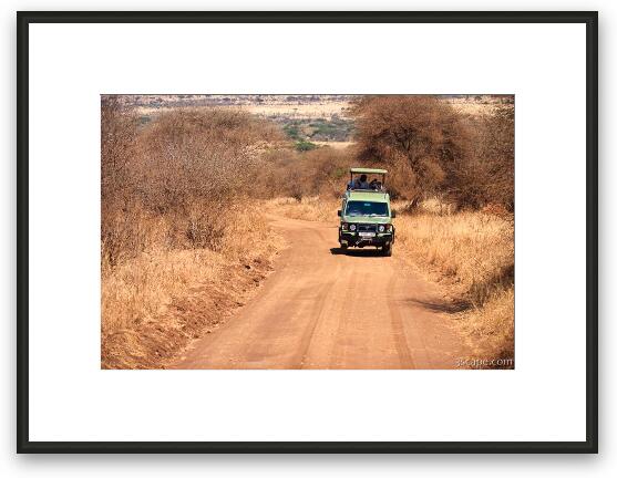 Toyota Land Cruiser - the trusty safari vehicle Framed Fine Art Print