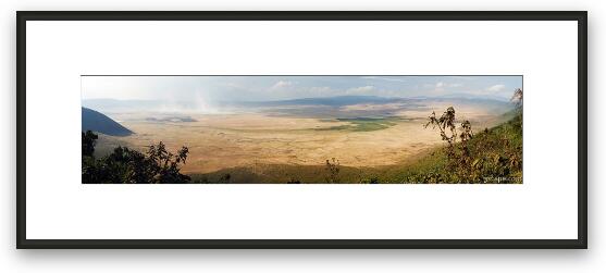 Ngorongoro Crater Wide Panoramic Framed Fine Art Print