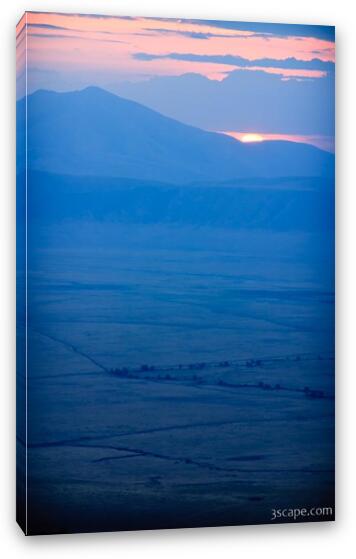 Dusk over Ngorongoro Crater Fine Art Canvas Print