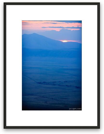 Dusk over Ngorongoro Crater Framed Fine Art Print