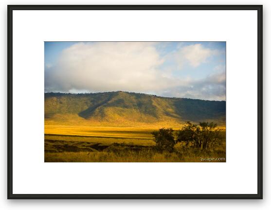 Ngorongoro Crater rim Framed Fine Art Print