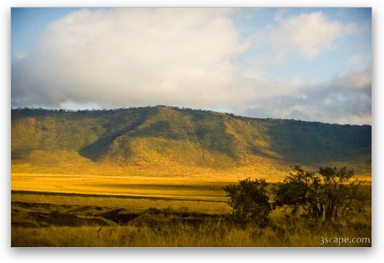 Ngorongoro Crater rim Fine Art Metal Print
