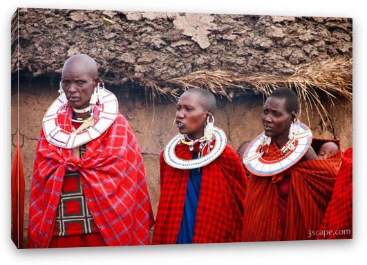 Maasai women Fine Art Canvas Print