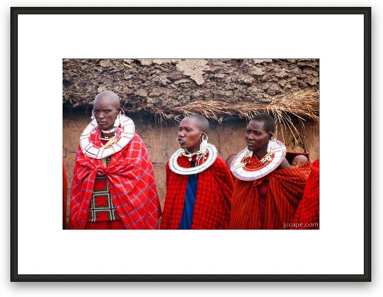 Maasai women Framed Fine Art Print