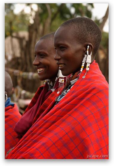 Maasai Women Fine Art Metal Print